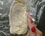 手を汚さず少量パン粉で衣をつける方法作り方7写真