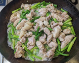 鶏肉とにんにくの芽の塩だれ炒め作り方6写真
