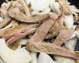 にんにくの芽と豚肉のバタースタミナ炒め作り方3写真