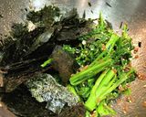 ケールの菜の花と海苔の醤油麹和え作り方3写真