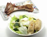 レタスとカニカマのサラダ温玉のせ作り方9写真