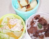 牛肉炒め 混ぜご飯 弁当用作り方6写真