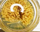 在宅ワークに最適！もちもち水漬けパスタ作り方2写真