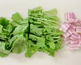 ルッコラとベーコンでイタリアンそうめん作り方1写真