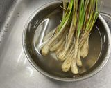 島らっきょうとぶた肉炒め作り方1写真