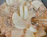 黒豚ハンバーグで☆大根のそぼろ煮作り方6写真
