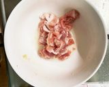 きな粉味噌ごま照り味豚こま大根青椒肉絲風作り方1写真