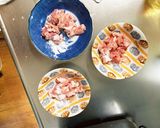 きな粉味噌ごま照り味豚こま大根青椒肉絲風作り方3写真