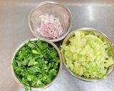 葉野菜のひじきチーズ和え作り方2写真