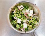葉野菜のひじきチーズ和え作り方5写真