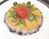 超簡単！投稿400回！ちらし寿司ケーキ！作り方14写真