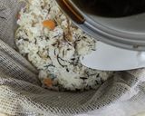 我が家のひじきと根菜おこわ（蒸し器）作り方13写真