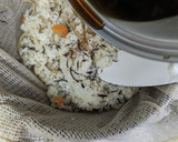 我が家のひじきと根菜おこわ（蒸し器）作り方13写真