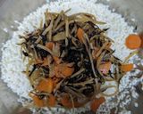 我が家のひじきと根菜おこわ（蒸し器）作り方9写真