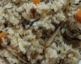 我が家のひじきと根菜おこわ（蒸し器）作り方16写真