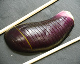 レンジで簡単！茄子の煮びたし　焼き下処理作り方2写真