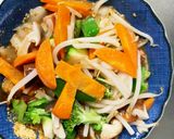 お一人様野菜たっぷりオイスター川柳風炒飯作り方11写真