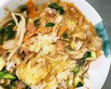 お一人様野菜たっぷりピリ辛キムチ味噌炒飯作り方16写真