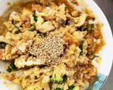 お一人様野菜たっぷりピリ辛キムチ味噌炒飯作り方21写真