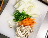ツナの味噌中華風パスタフルーティー風味作り方2写真