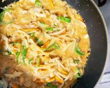 ツナの味噌中華風パスタフルーティー風味作り方7写真
