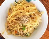 ツナの味噌中華風パスタフルーティー風味作り方10写真