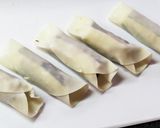 残り物で！餃子の皮でちくわチーズおつまみ作り方5写真