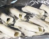 残り物で！餃子の皮でちくわチーズおつまみ作り方6写真