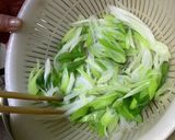 ばあちゃんの作る簡単長ネギの酢味噌がけ♡作り方5写真