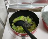 キャベツと塩昆布炒め作り方1写真