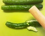 たたききゅうりのねぎ塩味作り方1写真
