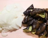 美味★ベビーホタテ貝なす新玉ねぎの甘酢味作り方3写真