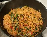 小松菜とベーコンのトマトソースパスタ作り方7写真