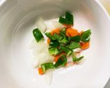 お一人様☆野菜たっぷり梅味噌味オムライス作り方2写真