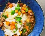 お一人様☆野菜たっぷり梅ポン味オムライス作り方6写真