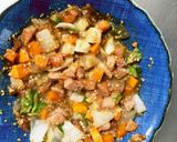 お一人様☆野菜たっぷり梅ポン味オムライス作り方8写真