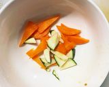 お一人様☆野菜たっぷり梅味噌味オムライス作り方14写真