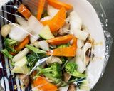 お一人様☆野菜たっぷり梅ポン味オムライス作り方19写真