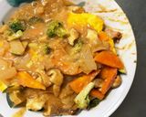 お一人様☆野菜たっぷり梅味噌味オムライス作り方27写真