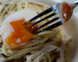 梅と温泉卵のパスタ作り方22写真