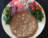 お祝いにも♪ココアホットケーキアート作り方3写真