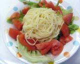 ポン酢でいただき♥豚しゃぶサラダパスタ作り方3写真
