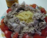 ポン酢でいただき♥豚しゃぶサラダパスタ作り方4写真