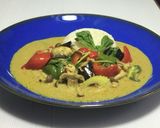 鶏ムネ肉のダイエットグリーンカレー♡作り方24写真