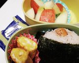焼き明太子おにぎり　お弁当用作り方3写真