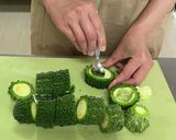 ゴーヤーの肉詰め作り方1写真