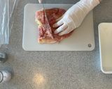 ラクックで皮パリ！焼いて作る油淋鶏作り方1写真