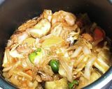 サバ缶使用☆野菜たっぷり味噌味春雨煮作り方3写真