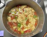 アボカドとトマトの卵入り味噌汁作り方5写真