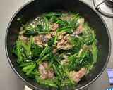 サバとほうれん草の卵とじ丼作り方4写真